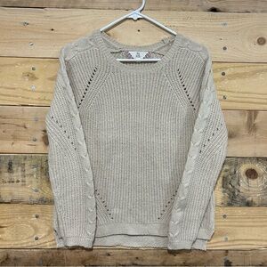 Women’s Pink Rose Beige Sweater Size S